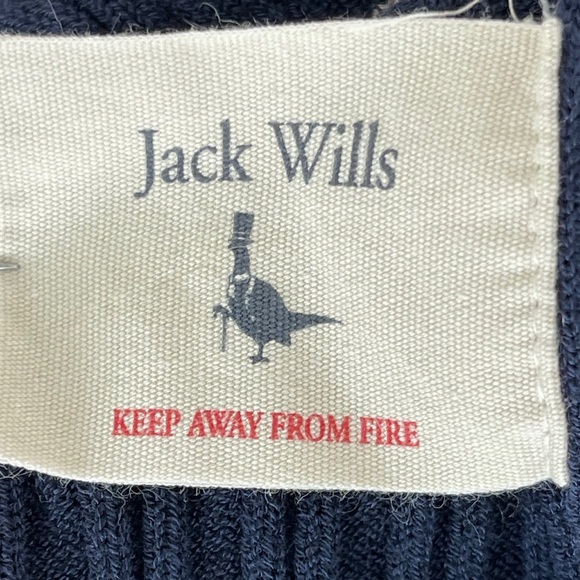 Jack Willis Crop Blue & Pink Preppy Sorority Knit Sweater; UK 12, US 8 Sm / med - Picture 7 of 8